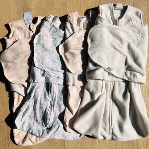 HALO SleepSack Swaddle Four Pack BUNDLE (3 Cotton - 1 Micro-fleece) 3-6M